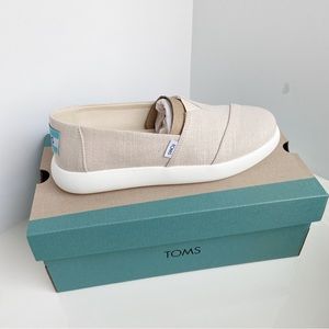 Toms Mallow Heritage Alpargata Flats Beige